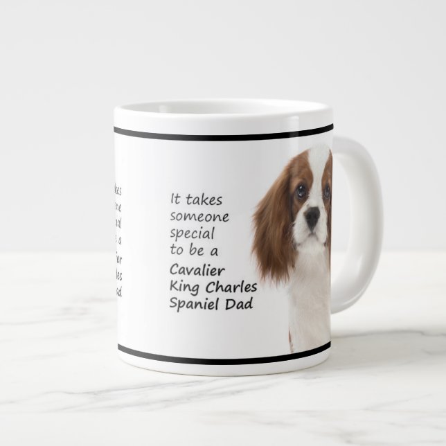 Spaniel Dad Jumbo Mug (Front Right)