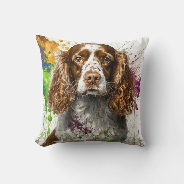 Spaniel Dog Cushion (Front)