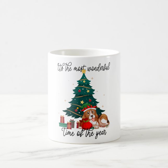 spaniel dog it's the most wonderful time coffee mug (Center)