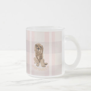 Spaniel Frosted Glass Coffee Mug