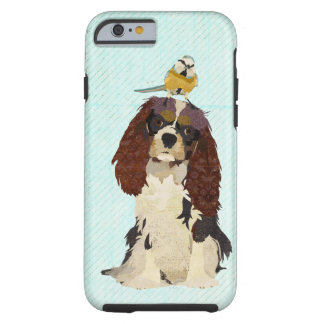 Spaniel & Little Bird Blue iPhone 6 case