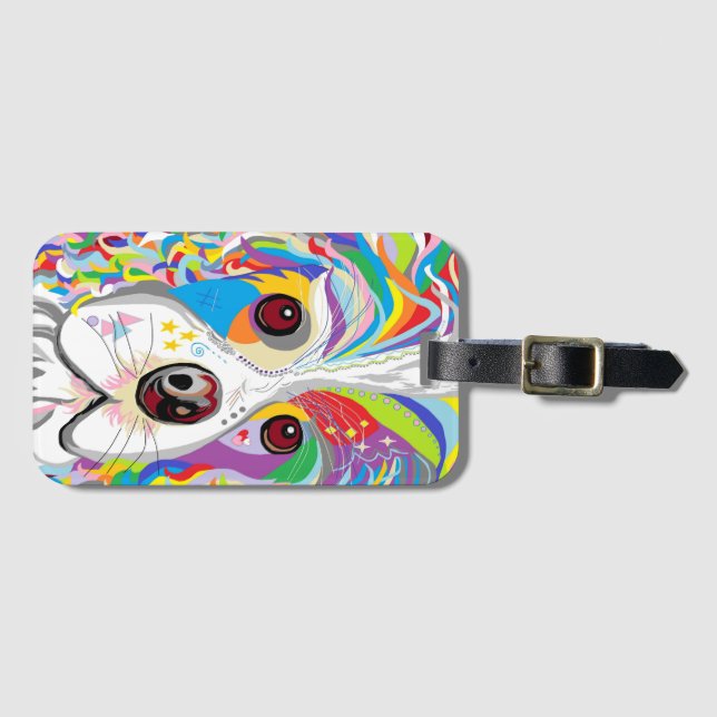 Spaniel Luggage Tag (Front Horizontal)