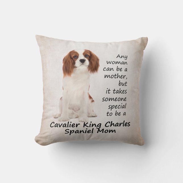 Spaniel Mum Pillow (Front)