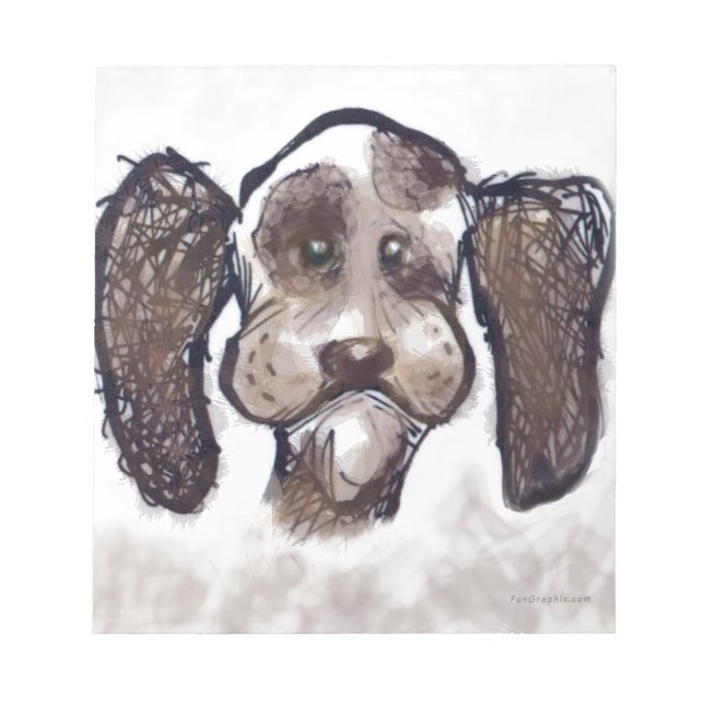 Spaniel Notepad (Front)