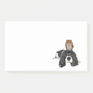 SPANIEL & OWL POST-IT NOTES