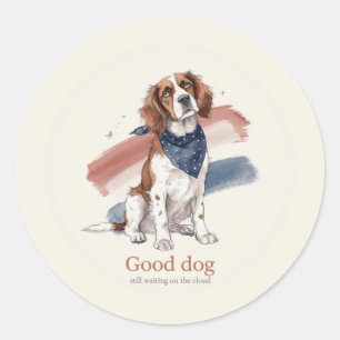 Spaniel Star Bandanna Watercolor Sticker