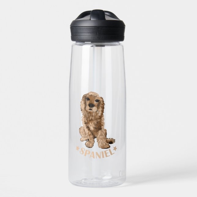Spaniel Water Bottle (Front)