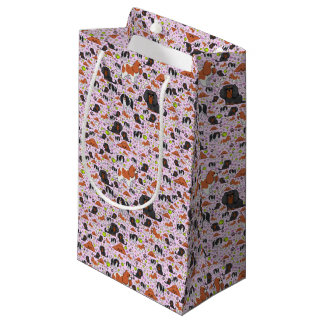 Spaniels in Pink Small Gift Bag