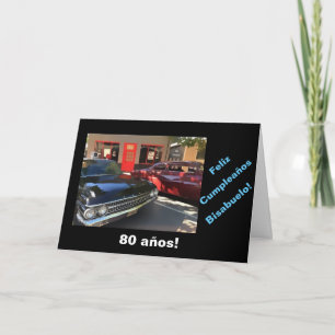 Spanish: 80th cumpleaños del bisabuelo card