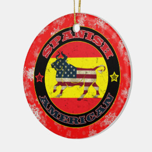 Spanish American Bull Christmas Tree Ornament