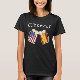 Spanish American Patriot Grown Country Cheers Beer T-Shirt