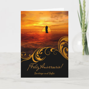 Spanish Aniversario Happy Wedding Anniversary Card