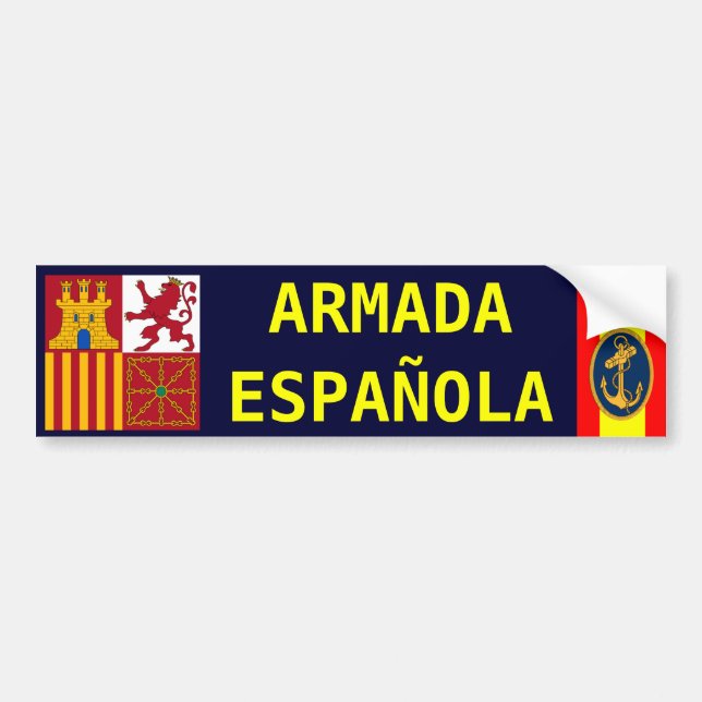 SPANISH ARMADA BUMPER STICKER (Front)