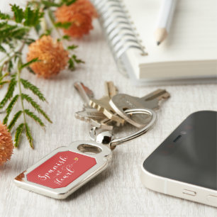 Spanish At Heart Keyring, Spain Key Ring