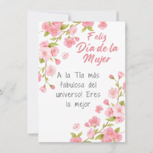 Spanish - Aunt Happy Women's Day Card