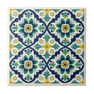 Spanish Azulejos style ceramic tiles