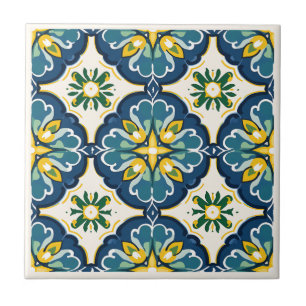 Spanish Azulejos style ceramic tiles