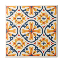 Spanish Azulejos style ceramic tiles