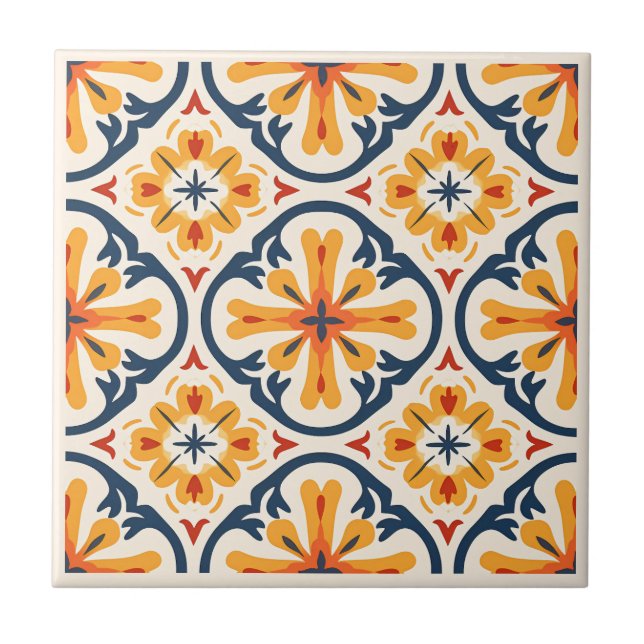 Spanish Azulejos style ceramic tiles (Front)