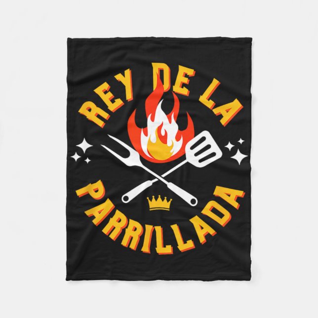 Spanish Bbq Rbeque Grill  Fleece Blanket (Front)