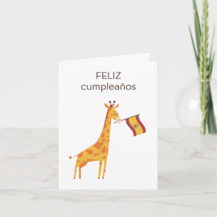Spanish Birthday Card – feliz cumpleaños 