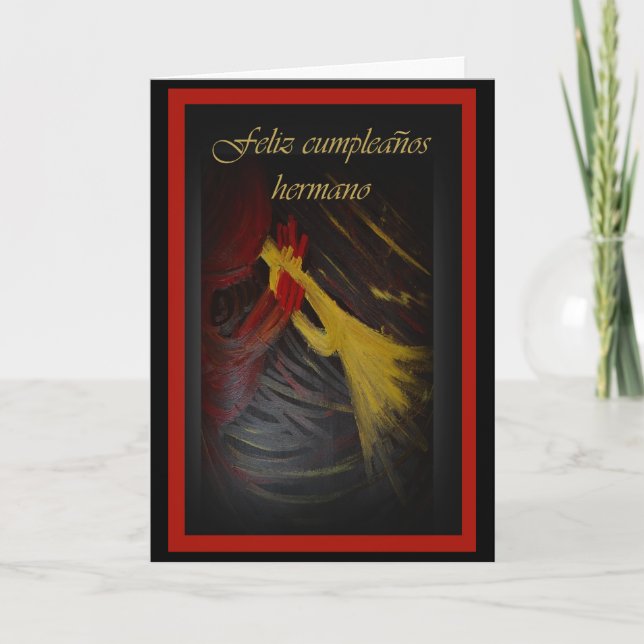Spanish Birthday Card For Brother (Front)
