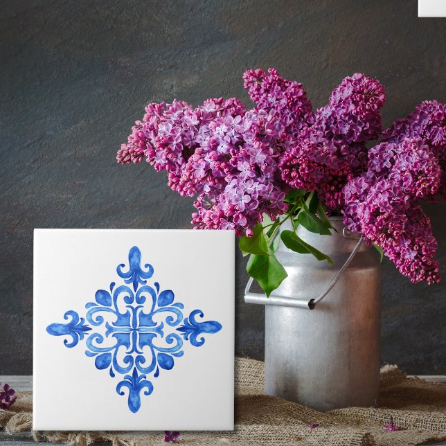 Spanish Blue and White Portuguese Azulejo Kitchen Tile (Creator Uploaded)