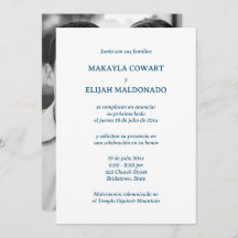 Spanish Blue and White Wedding Reception