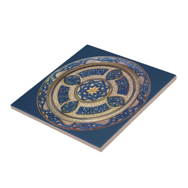 Spanish Blue & Gold Design c. 1430-1440 ~ * ~ Tile (Side)