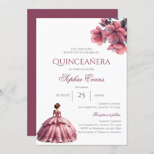 Spanish Boho Quinceanera Invitation