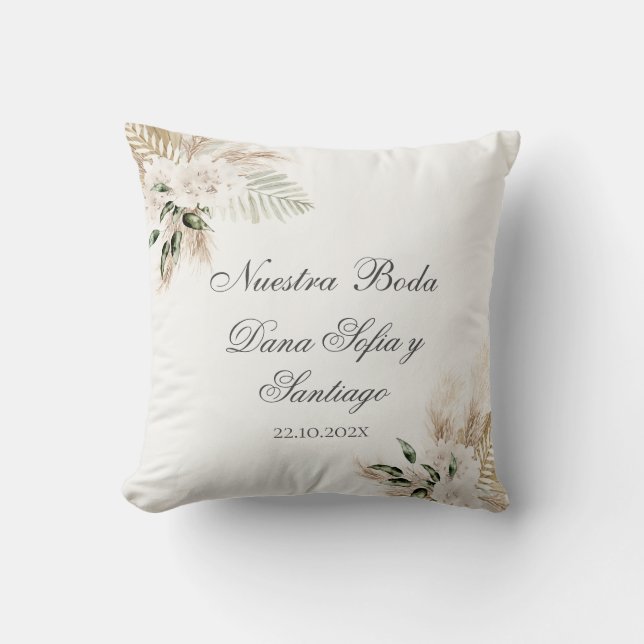 Spanish Boho Wedding Cushion (Front)