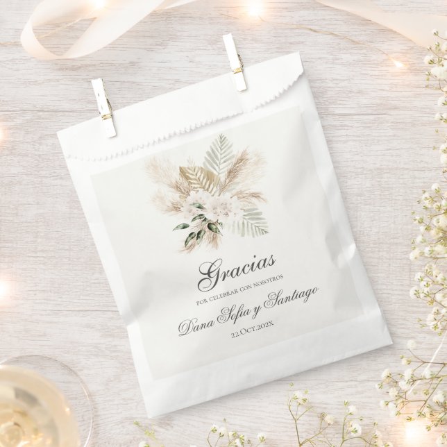 Spanish Boho Wedding Favour Bags (Clipped)