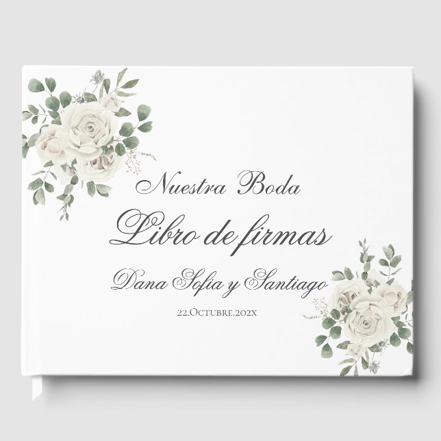 Spanish Boho Wedding  Guest Book (Front)