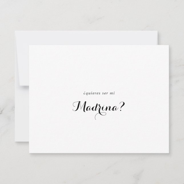 Spanish Bridesmaid Proposal Card (Front)