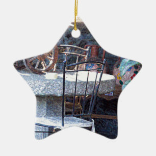 Spanish Cactus Still Life Ceramic Tree Decoration