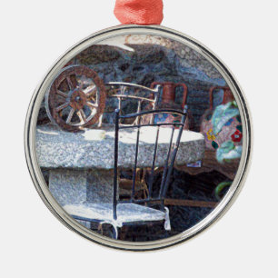 Spanish Cactus Still Life Metal Tree Decoration