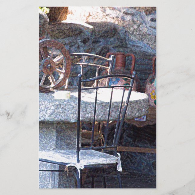 Spanish Cactus Still Life Stationery (Front)