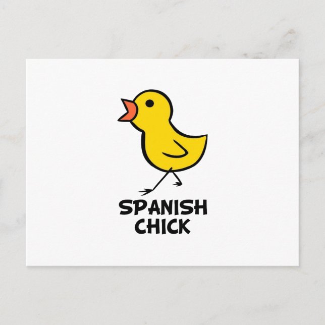 Spanish Chick Postcard (Front)