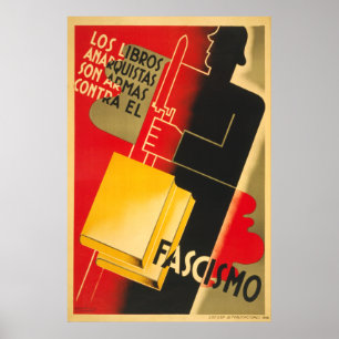 Spanish Civil War Anarchist / Facism Poster Large