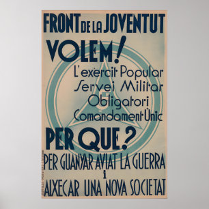 Spanish Civil War Popular Front Poster Why