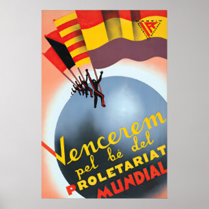 Spanish Civil War Poster We will win for the sake