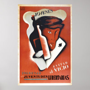 Spanish Civil War Propaganda Poster CNT