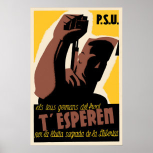 Spanish Civil War Propaganda Poster Join the holy
