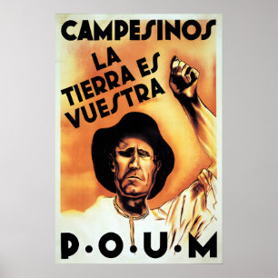 Spanish Civil War Propaganda Poster Peasants, the