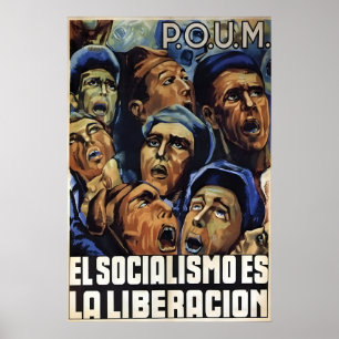 Spanish Civil War Propaganda Poster Socialism is