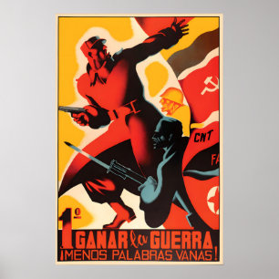 Spanish Civil War Propaganda Poster -Win the war!
