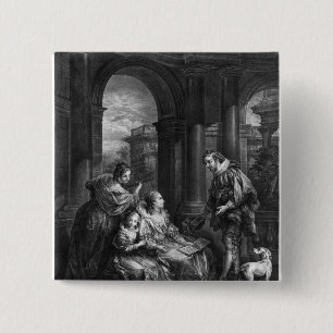 Spanish conversation 15 cm square badge