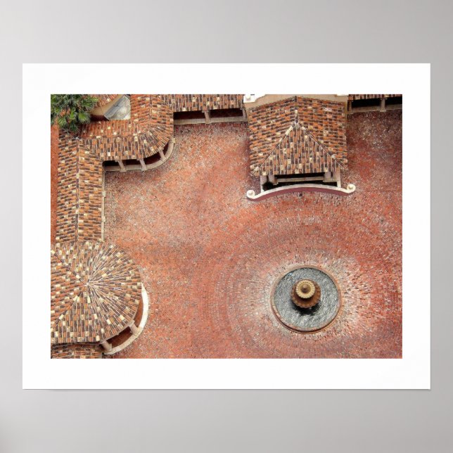 Spanish Courtyard Poster (Front)