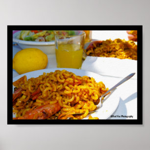 Spanish Cuisine Setting Poster