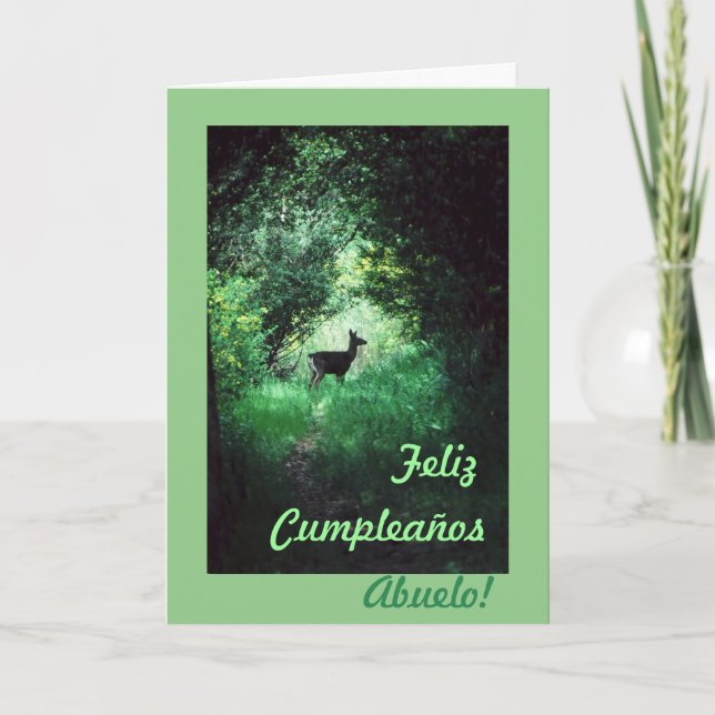 Spanish: Cumpleaños abuelo /Grandpa's b-day Card (Front)